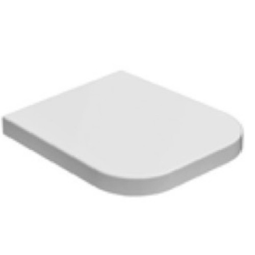Coprivaso rimovibile con chiusura rallentata Stone 45 cm bianco lucido
