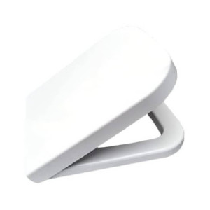 Coprivaso rimovibile con chiusura rallentata Stone 45 cm bianco lucido 2