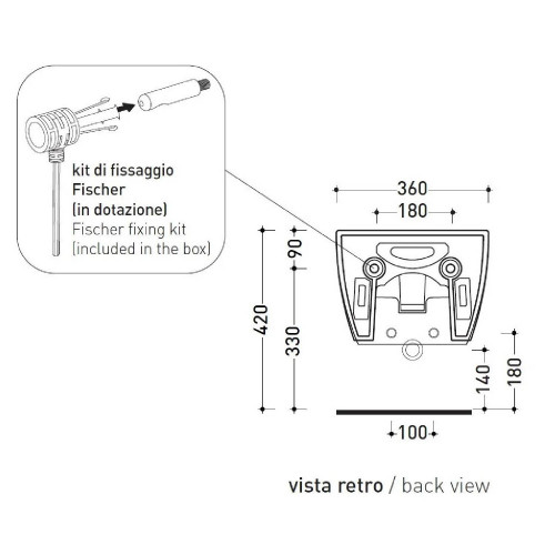 Bidet sospeso monoforo App 54x36 cm bianco lucido - Flaminia