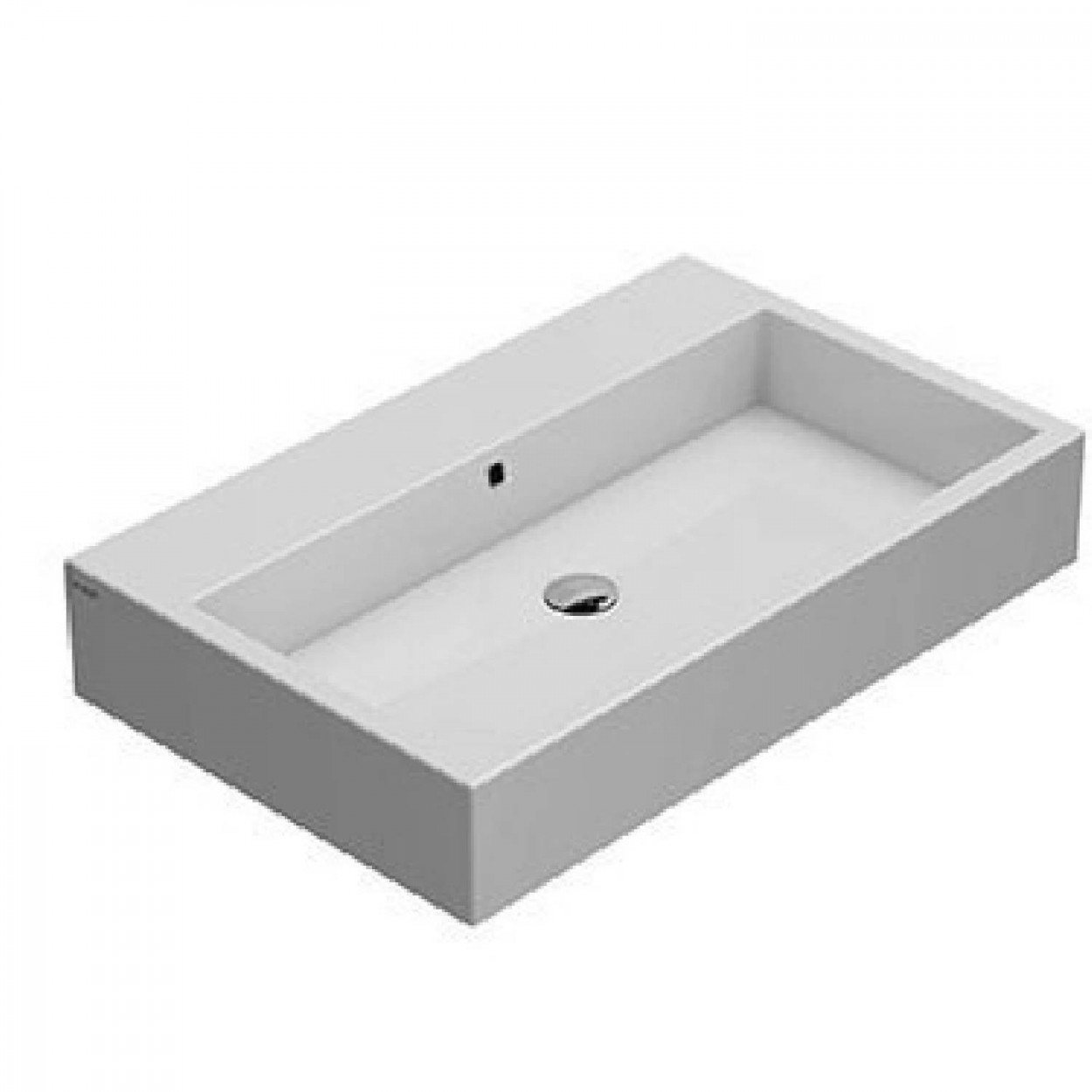 Lavabo sospeso Stone 80x50 cm bianco lucido - Globo