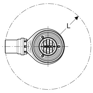 Sifone piatto doccia 90 mm cromo con piletta - Geberit | Meglioalge 2