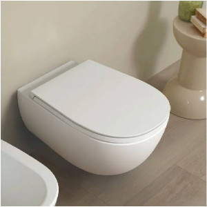 Vaso sospeso con sistema go clean Io 2.0 bianco opaco - Flaminia 2