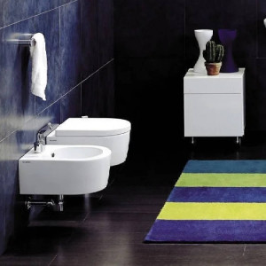 Bidet sospeso Link 48,5x36 cm bianco lucido - Flaminia 2