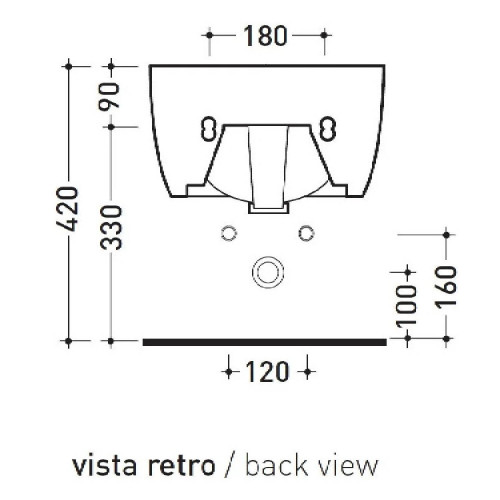 Bidet sospeso Link 48,5x36 cm bianco lucido - Flaminia