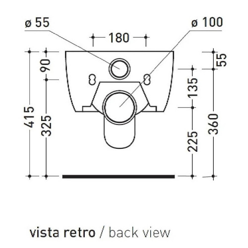 Vaso sospeso mini Link bianco lucido - Flaminia