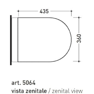 Coprivaso in legno e poliestere Link bianco lucido - Flaminia 2