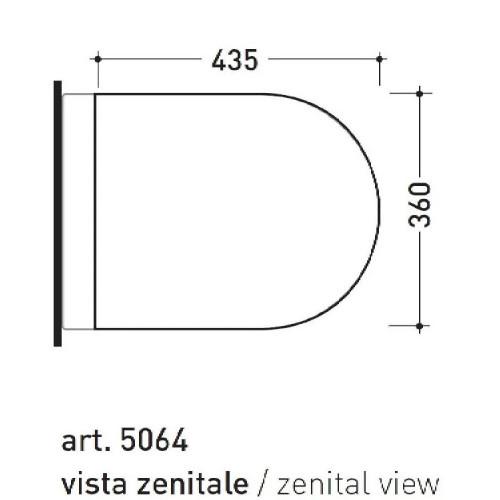 Coprivaso in legno e poliestere Link bianco lucido - Flaminia