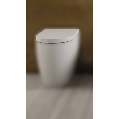 Coprivaso termoindurente con chiusura rallentata Smile bianco lucido