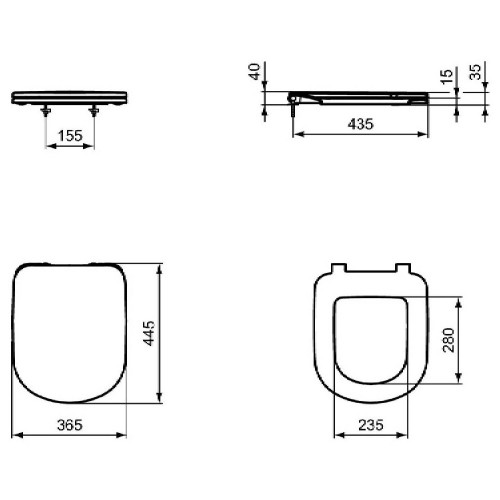 Coprivaso Slim ILife A con Chiusura Rallentata | Ideal Standard