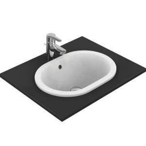 Lavabo da incasso ovale 480 mm Connect bianco lucido - Ideal Standard