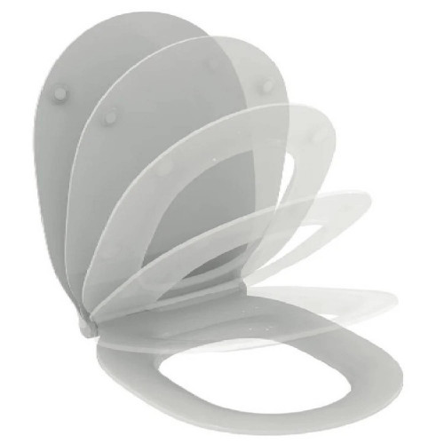 Coprivaso Slim Connect Air Bianco Lucido - Chiusura Rallentata | Ideal