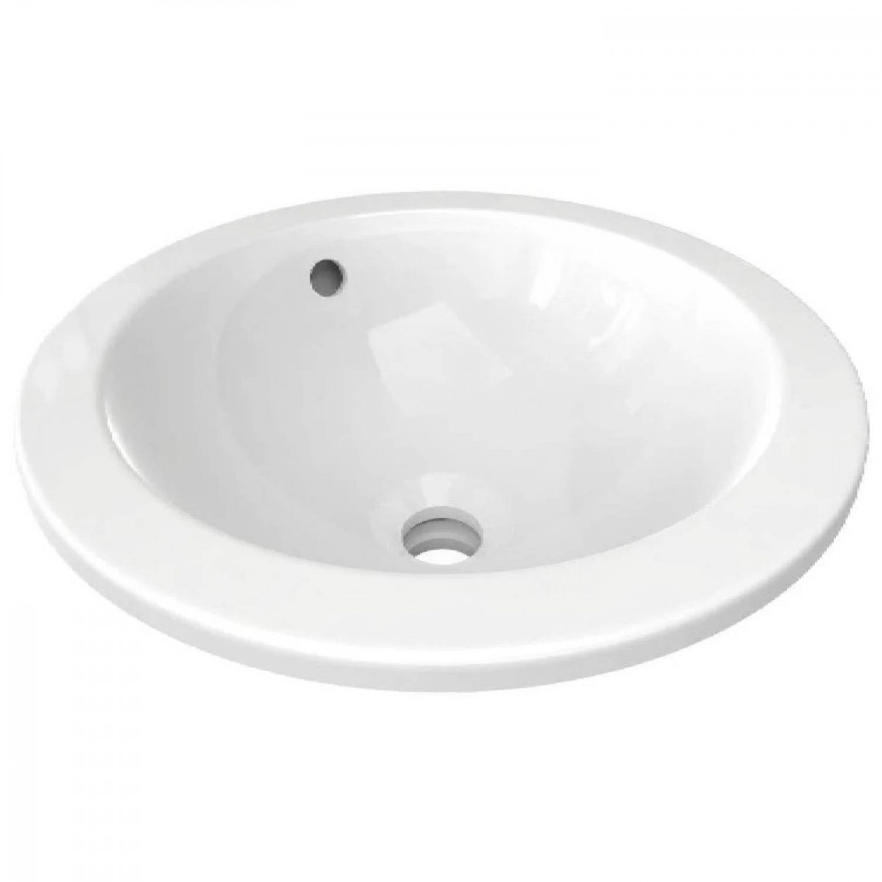 Lavabo incasso 38cm Connect bianco lucido - Ideal Stand