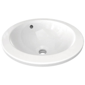 Lavabo da incasso rotondo 380 mm Connect bianco lucido | Ideal Standar