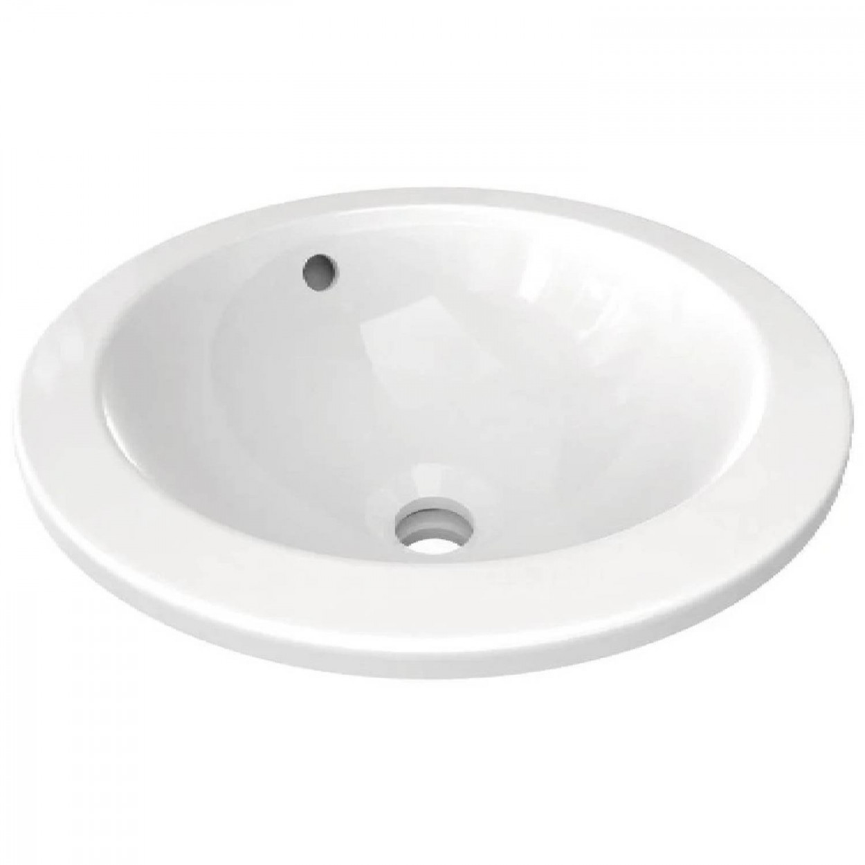 Lavabo da incasso rotondo 380 mm Connect bianco lucido - Ideal Standar