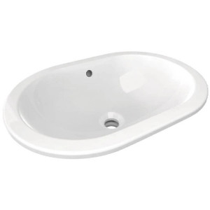 Lavabo da incasso ovale 550 mm Connect bianco lucido - Ideal Standard