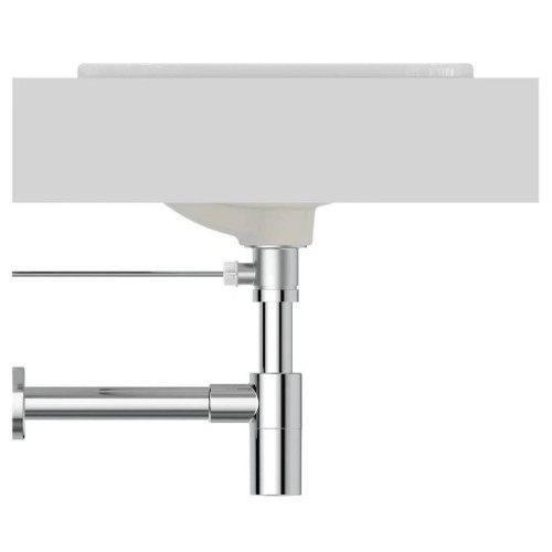 Lavabo da Incasso Soprapiano 500 mm Connect Bianco Lucido | Ideal Stan