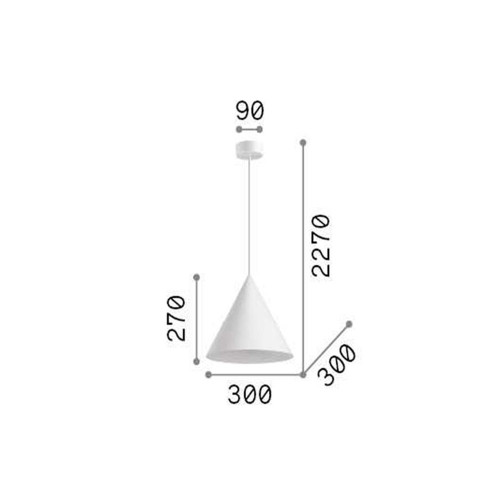 Lampada a sospensione A-Line nero - Ideal Lux