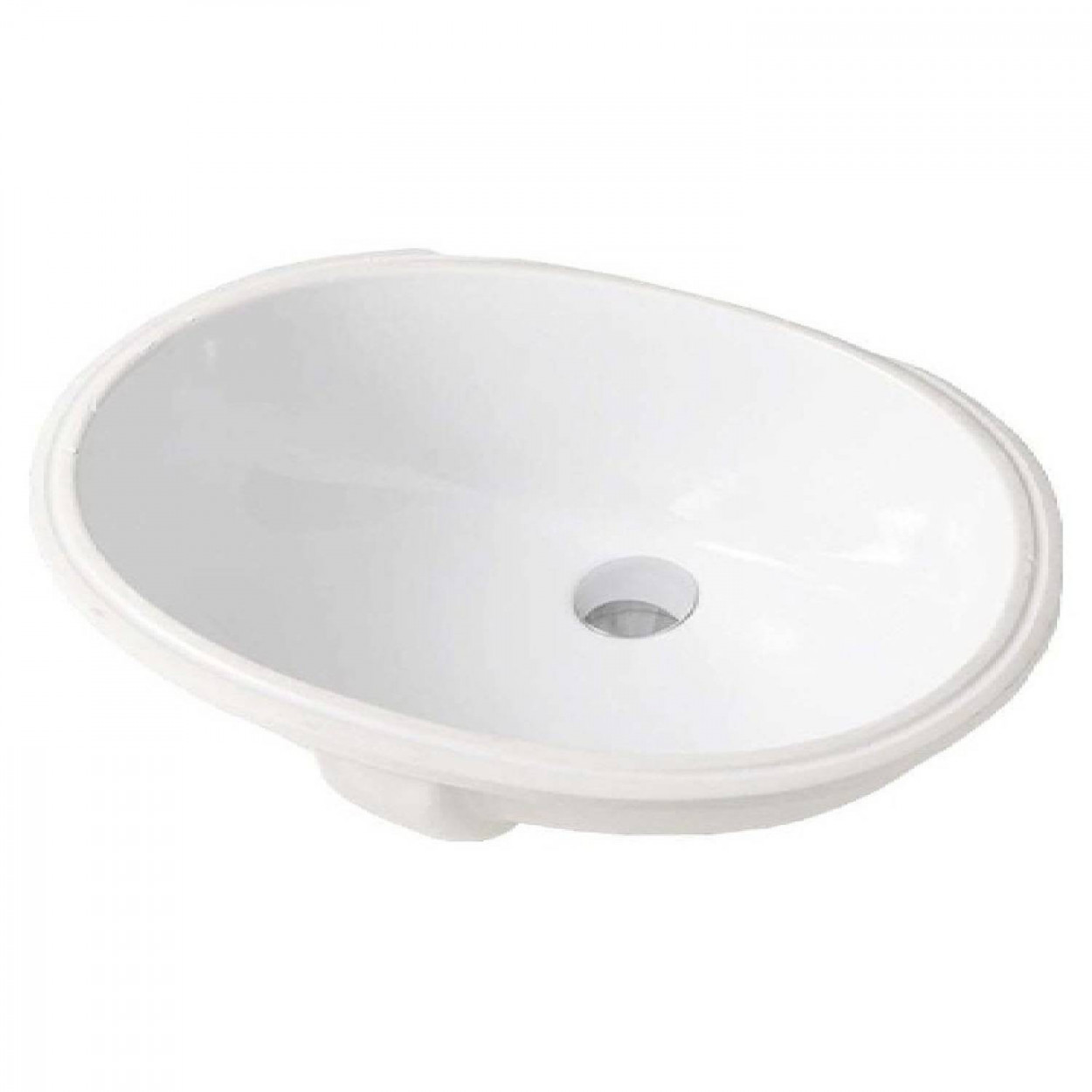 Lavabo 57x40 cm Lavabi bianco lucido - Hidra Ceramica