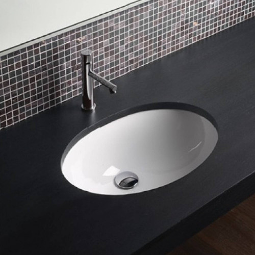 Lavabo 57x40 cm Lavabi bianco lucido - Hidra Ceramica