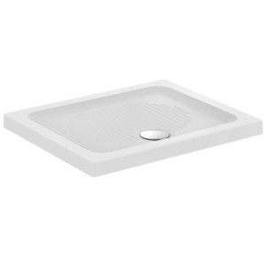 Piatto doccia rettangolare 85x70 cm Connect bianco lucido - Ideal Stan