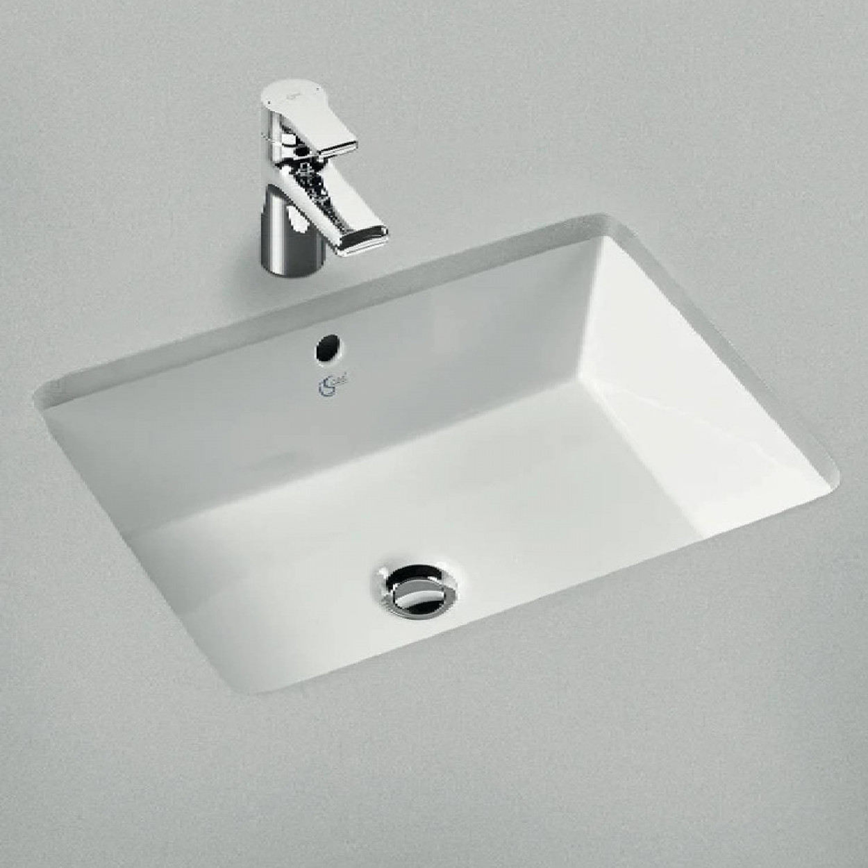 Lavabo da incasso sottopiano 50x34 cm Strada bianco lucido - Ideal Sta