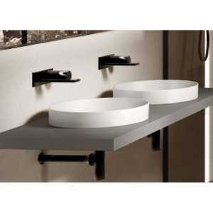 Lavabo semincasso tondo 40x40 cm Enjoy bianco lucido - Ceramica Cielo
