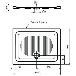 Piatto doccia rettangolare 100x75 cm Connect bianco lucido - Ideal Sta 2