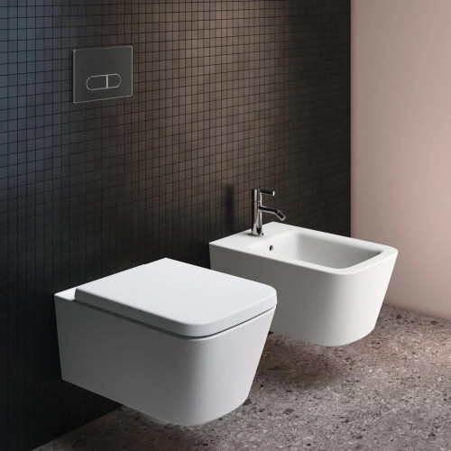 Coprivaso Slim Blend Cube Ideal Standard | Bianco Opaco con Chiusura R