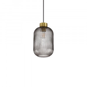 Lampada a sospensione Mint-1 sp1 14 cm fumè - Ideal Lux
