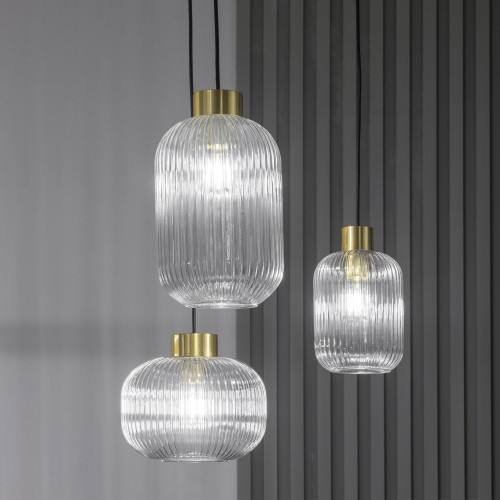Lampada a sospensione Mint-1 sp1 14 cm fumè - Ideal Lux