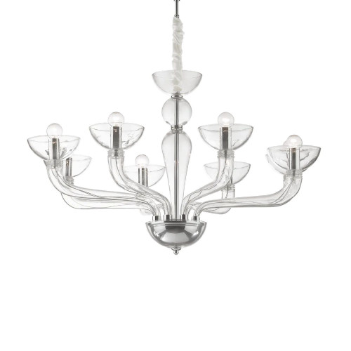 Lampada a sospensione Casanova sp8 fumè - Ideal Lux