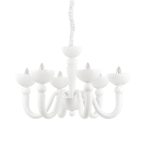 Lampada a sospensione Bon Bon sp6 bianco - Ideal Lux