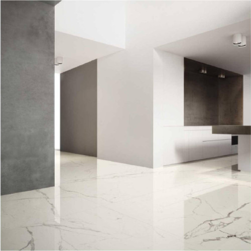 Grande Marble Look Statuario 120x120 cm Lucido - Meglioalge Marazzi