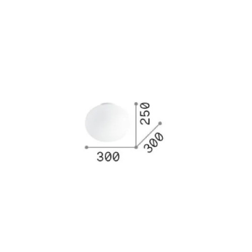 Lampada da soffitto Cotton d30 bianco - Ideal Lux