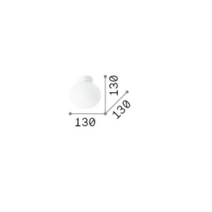 Lampada da soffitto Cotton d13 bianco - Ideal Lux 2