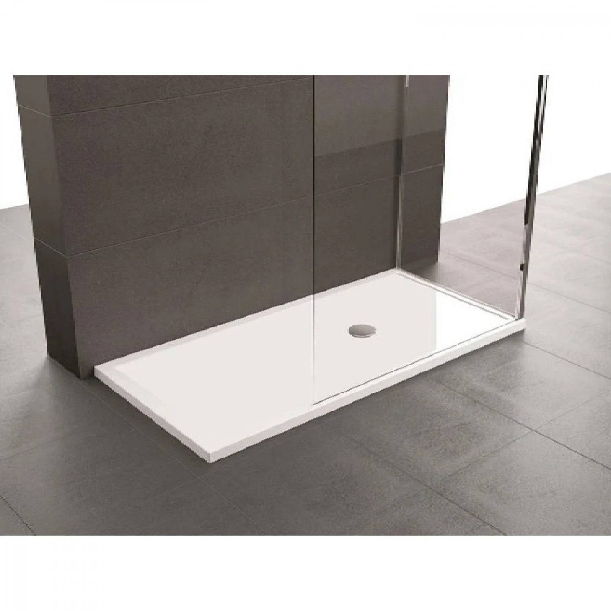 Piatto doccia 120x80 cm Olympic plus bianco lucido - Novellini