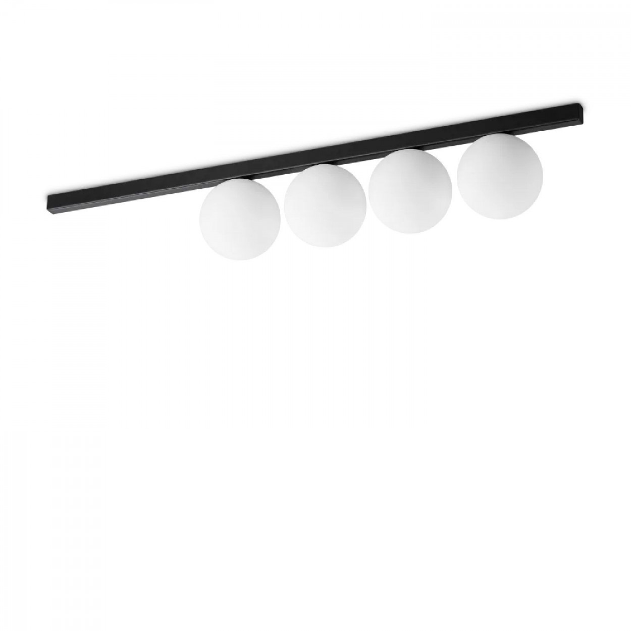 Lampada da soffitto Binomio 86 cm nero - Ideal Lux