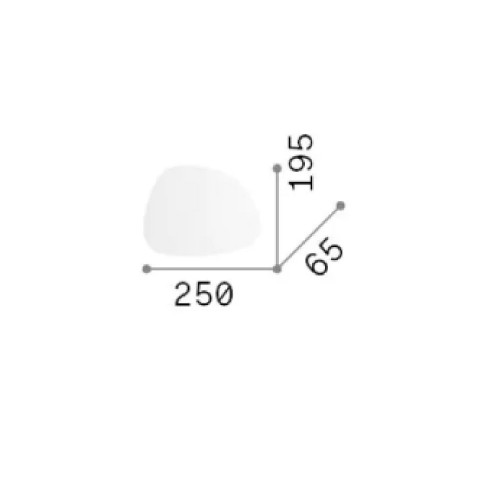 Lampada da parete Peggy 17w 25 cm bianco - Ideal Lux