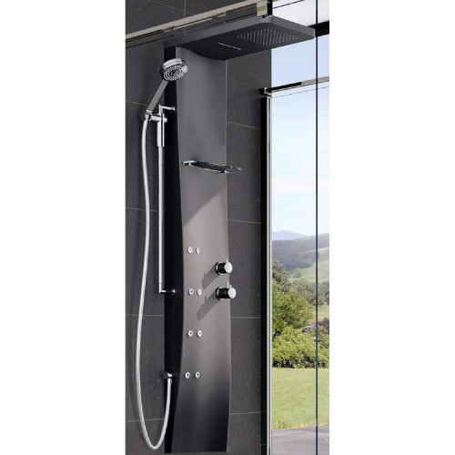 Colonna doccia attrezzata con soffione installabile a parete Dress S n