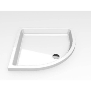 Piatto doccia semicircolare 100x100 cm New Victory bianco lucido - Nov