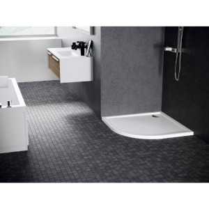 Piatto doccia semicircolare 100x100 cm New Victory bianco lucido - Nov 2