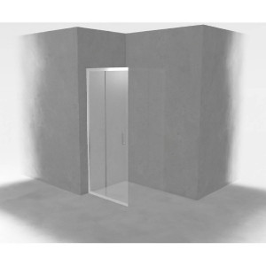 Lato 87-90 cm Zephyros 2.0 A per box angolo completo cromo - Novellini 2