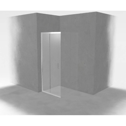 Lato 87-90 cm Zephyros 2.0 A per box angolo completo cromo - Novellini
