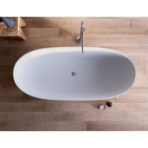 Vasca 170x80 cm freestanding Bloom bianco opaco  - Glass