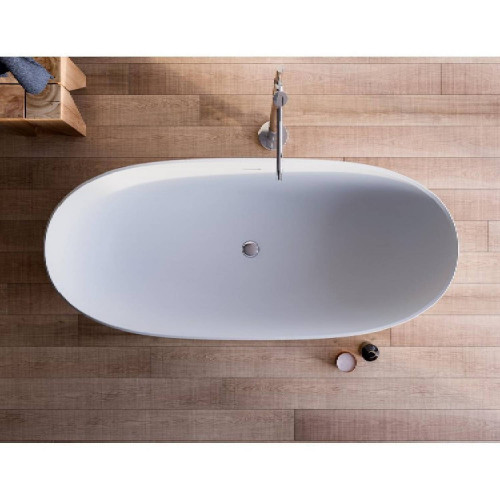 Vasca 170x80 cm freestanding Bloom bianco opaco  - Glass