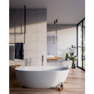 Vasca 160x70 cm freestanding Bloom bianco opaco - Glass