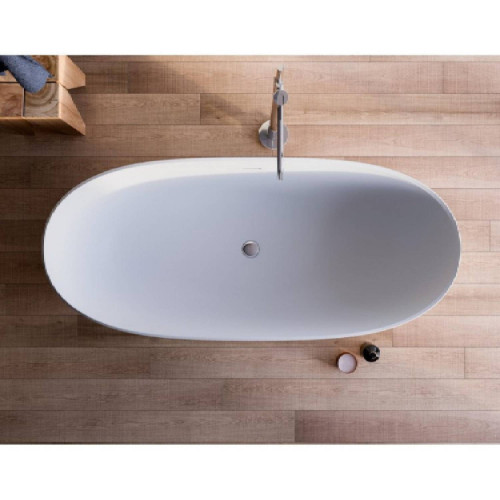 Vasca 160x70 cm freestanding Bloom bianco opaco - Glass