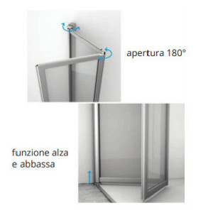 Box doccia 90x90x185 cm in polyglass - Goman 2