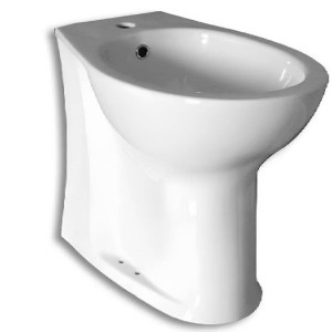 Bidet alto in ceramica Open bianco lucido - Goman