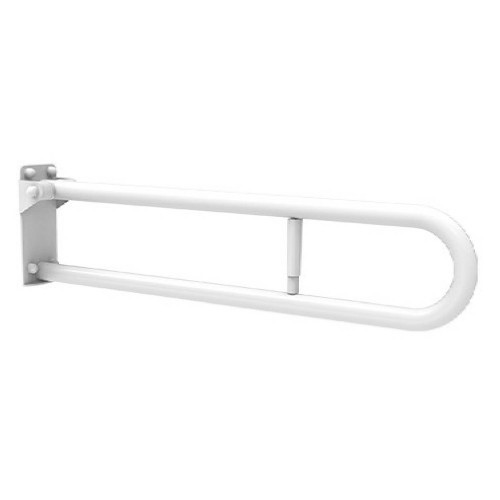 Barra ribaltabile con piastra lunga portarotolo 75 cm bianco - Goman